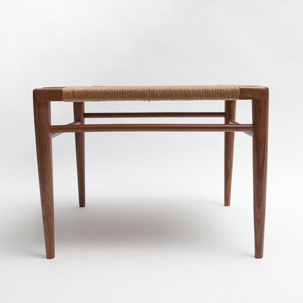 Woven Rush Ottoman