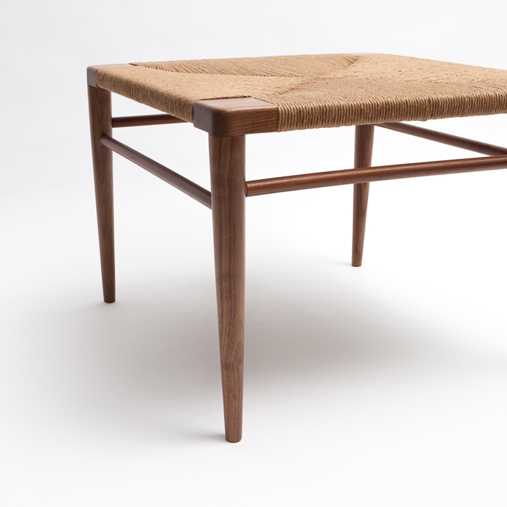 Woven Rush Ottoman