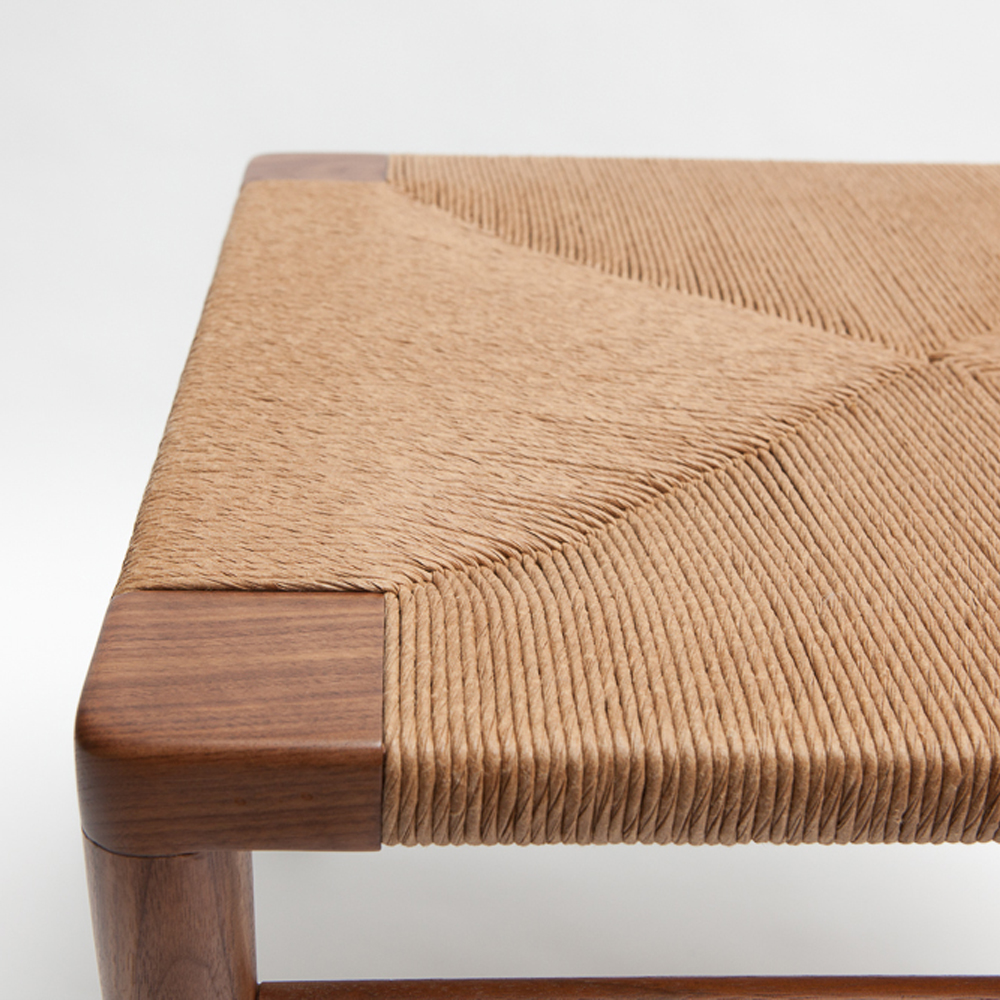 Woven Rush Ottoman